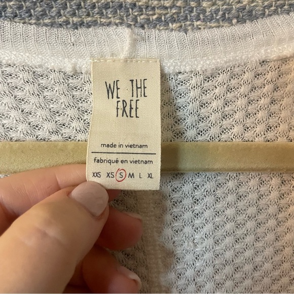 We the Free Waffle Knit Top Small - Picture 5 of 6